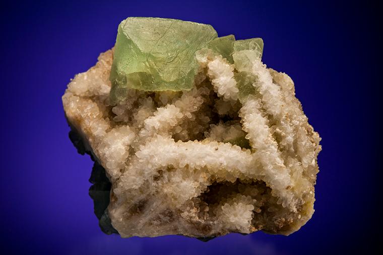 FLUORITE with QUARTZ